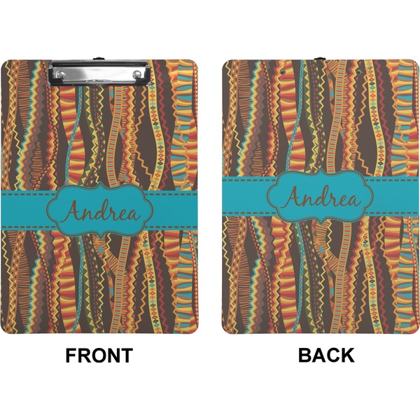 African Ribbons Clipboard (Letter) (Front + Back)