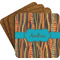 African Ribbons Coaster Set (Personalized)