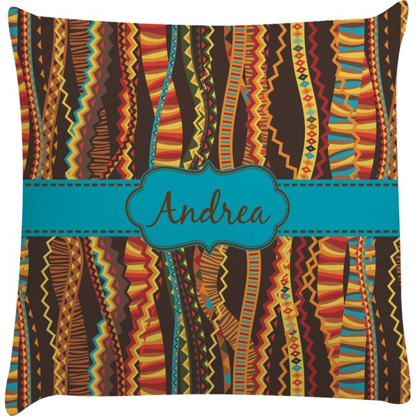 Custom Tribal Ribbons Decorative Pillow Case (Personalized)