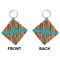 African Ribbons Diamond Keychain (Front + Back)
