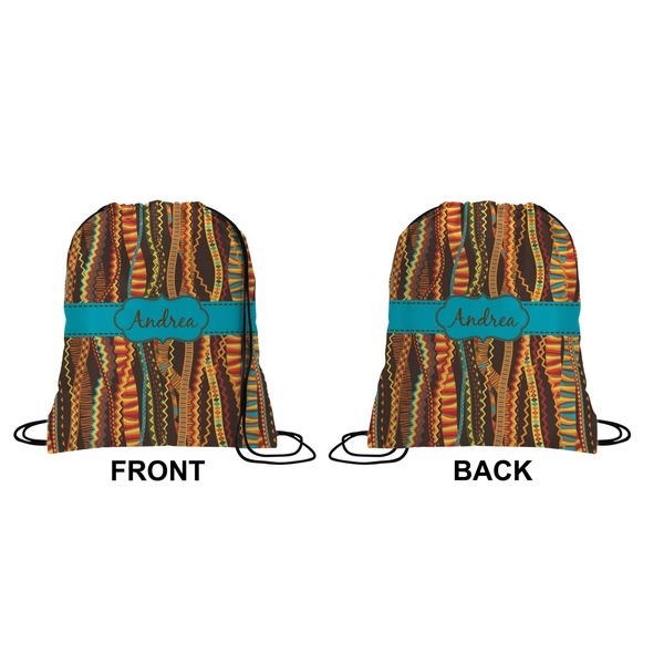 African Ribbons Drawstring Backpack