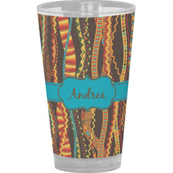 Tribal Ribbons Pint Glass - Full Color (Personalized)