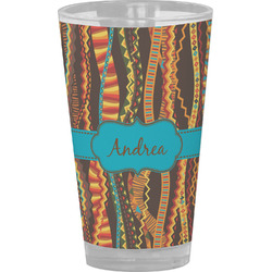 Tribal Ribbons Pint Glass - Full Color (Personalized)