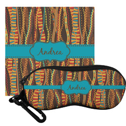 Tribal Ribbons Eyeglass Case & Cloth (Personalized)