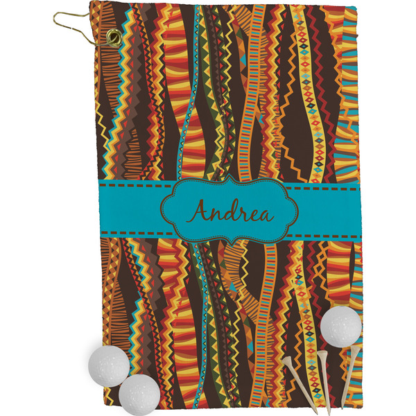 African Ribbons Golf Towel (Personalized)
