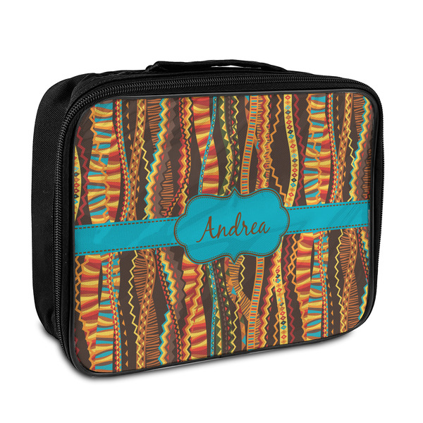 Custom Tribal Ribbons Insulated Lunch Bag (Personalized)