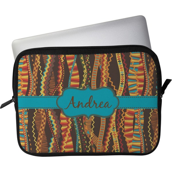 Custom Tribal Ribbons Laptop Sleeve / Case - 13" (Personalized)