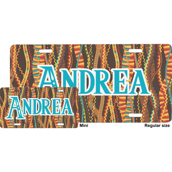 African Ribbons License Plate (Sizes)