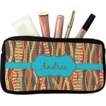 Tribal Ribbons Makeup / Cosmetic Bag - Small (Personalized)
