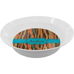 Tribal Ribbons Melamine Bowl (Personalized)