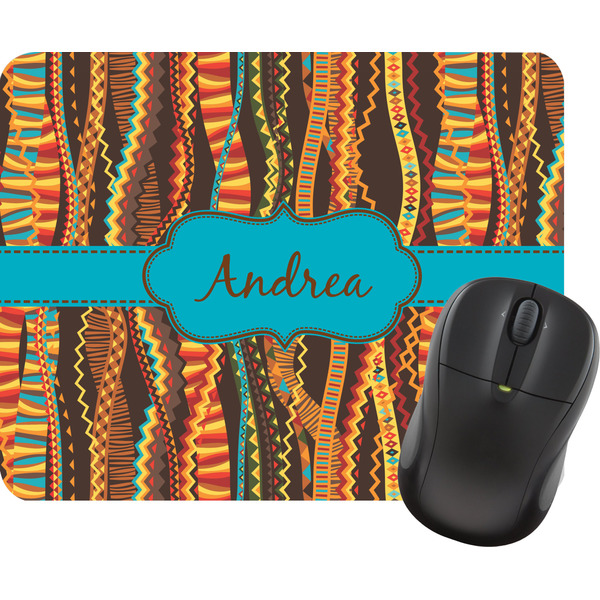 Custom Tribal Ribbons Rectangular Mouse Pad (Personalized)