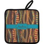 Tribal Ribbons Pot Holder w/ Name or Text