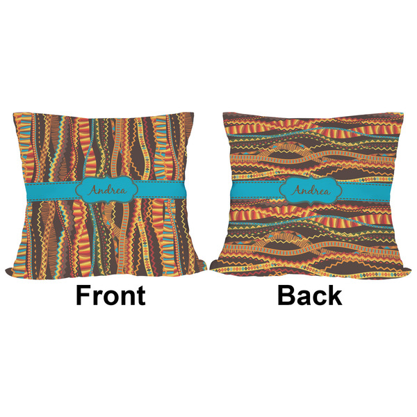 African Ribbons Outdoor Pillow - 16x16
