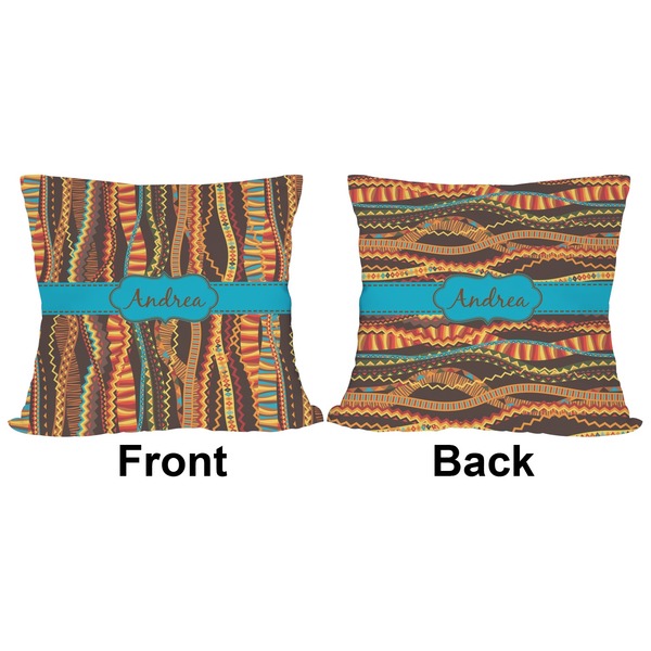 African Ribbons Outdoor Pillow - 18x18