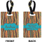 African Ribbons Rectangle Luggage Tag (Front + Back)