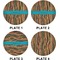 African Ribbons Set of Lunch / Dinner Plates (Approval)