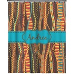 Tribal Ribbons Extra Long Shower Curtain - 70"x84" (Personalized)