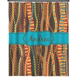 Tribal Ribbons Extra Long Shower Curtain - 70"x84" (Personalized)