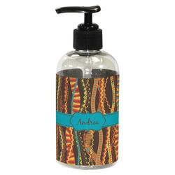 Tribal Ribbons Plastic Soap / Lotion Dispenser (8 oz - Small - Black) (Personalized)