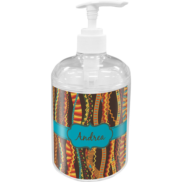 Custom Tribal Ribbons Acrylic Soap & Lotion Bottle (Personalized)