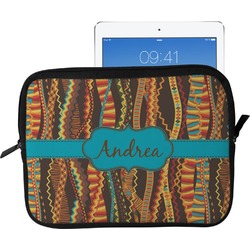 Tribal Ribbons Tablet Case / Sleeve - Large (Personalized)