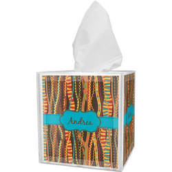 Tribal Ribbons Tissue Box Cover (Personalized)
