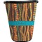 African Ribbons Trash Can Black