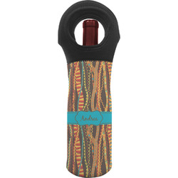 Tribal Ribbons Wine Tote Bag (Personalized)