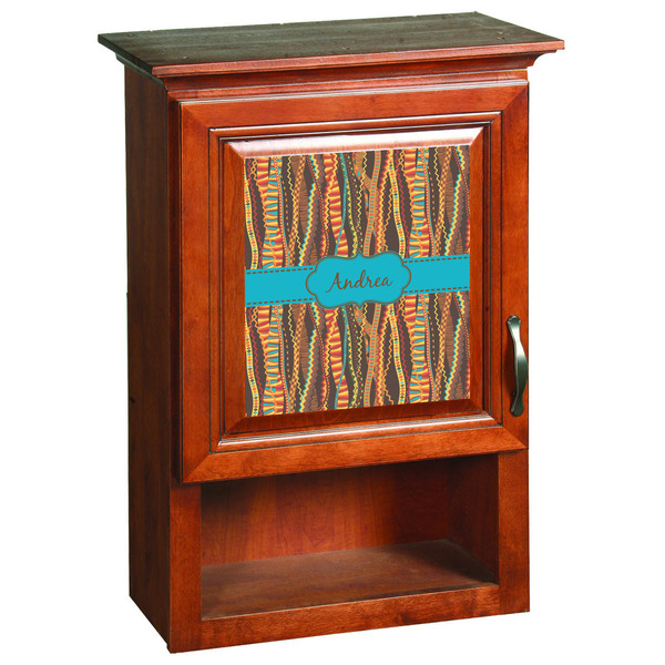 African Ribbons Wooden Cabinet Decal (Medium)
