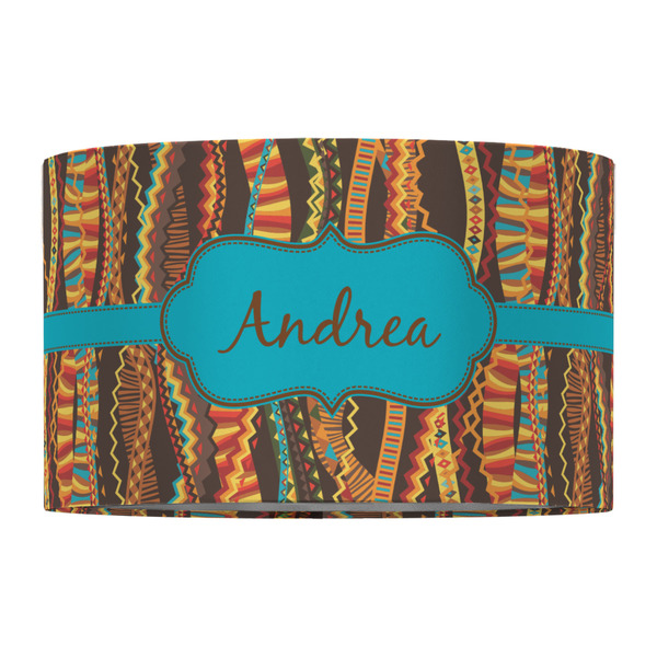 Tribal Ribbons 12" Drum Lampshade - FRONT (Fabric)