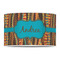 Tribal Ribbons 12" Drum Lampshade - FRONT (Poly Film)