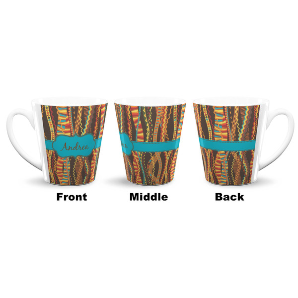 Tribal Ribbons 12 Oz Latte Mug - Approval