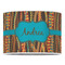Tribal Ribbons 16" Drum Lampshade - FRONT (Poly Film)