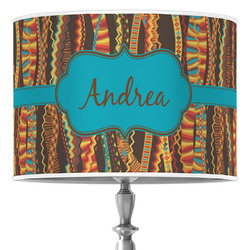 Tribal Ribbons 16" Drum Lamp Shade - Poly-film (Personalized)