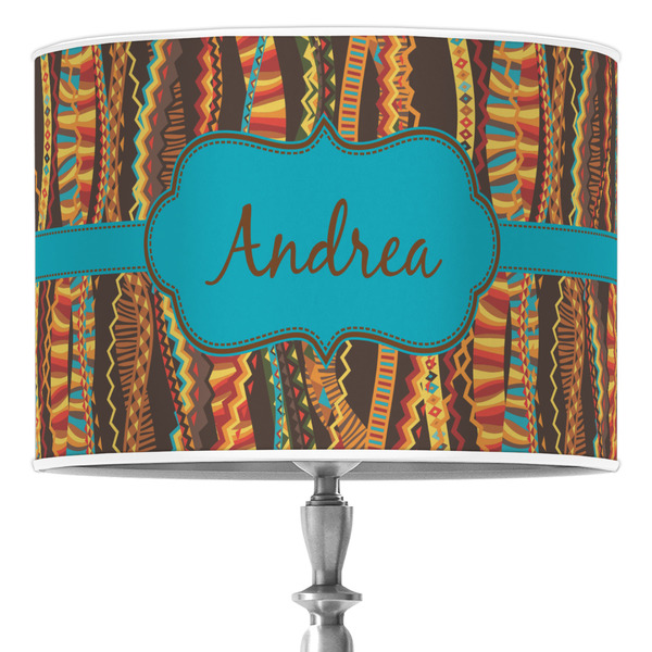 Custom Tribal Ribbons Drum Lamp Shade (Personalized)