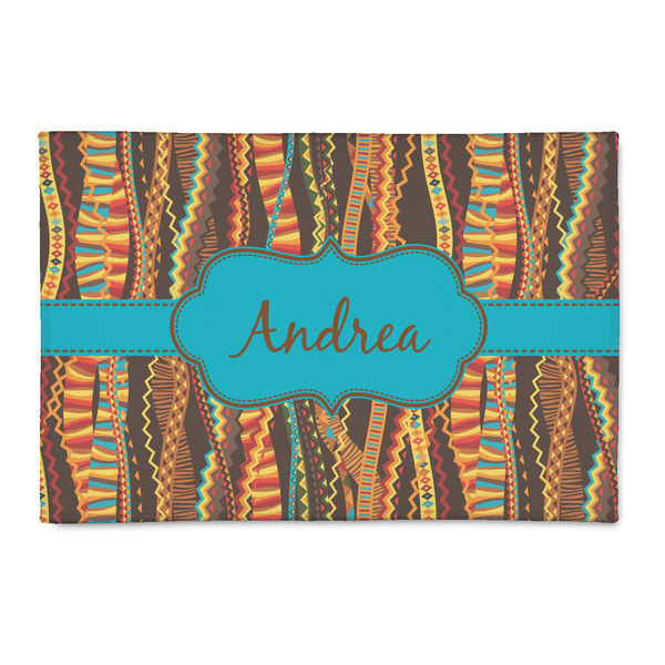 Custom Tribal Ribbons 2' x 3' Patio Rug (Personalized)