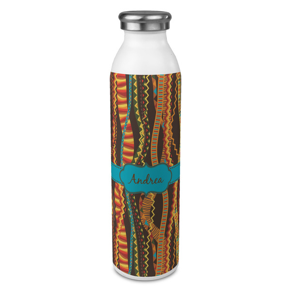 Custom Tribal Ribbons 20oz Stainless Steel Water Bottle - Full Print (Personalized)