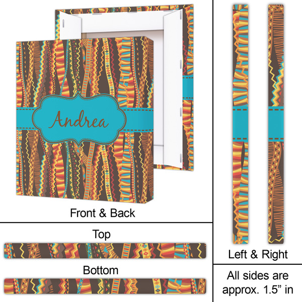 Tribal Ribbons 20x24 - Canvas Print - Approval