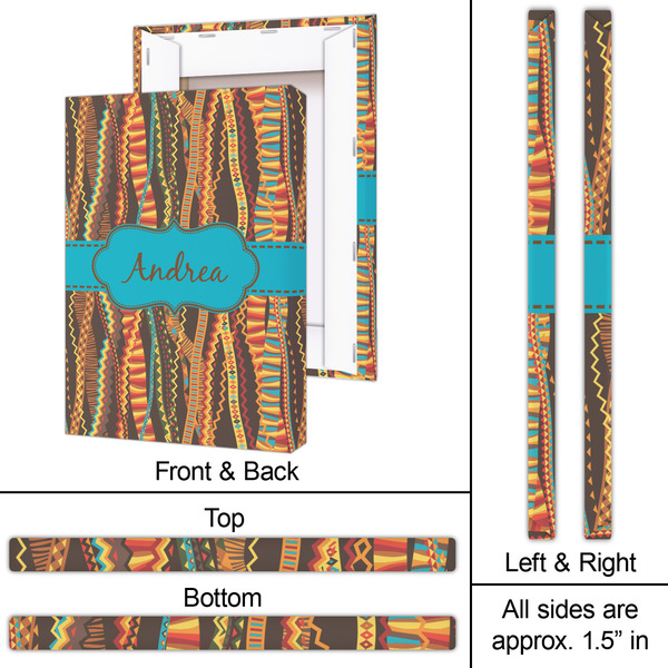 Tribal Ribbons 20x30 - Canvas Print - Approval