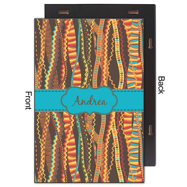 Tribal Ribbons 20x30 Wood Print - Front & Back View