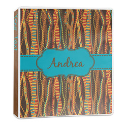 Tribal Ribbons 3-Ring Binder - 1 inch (Personalized)