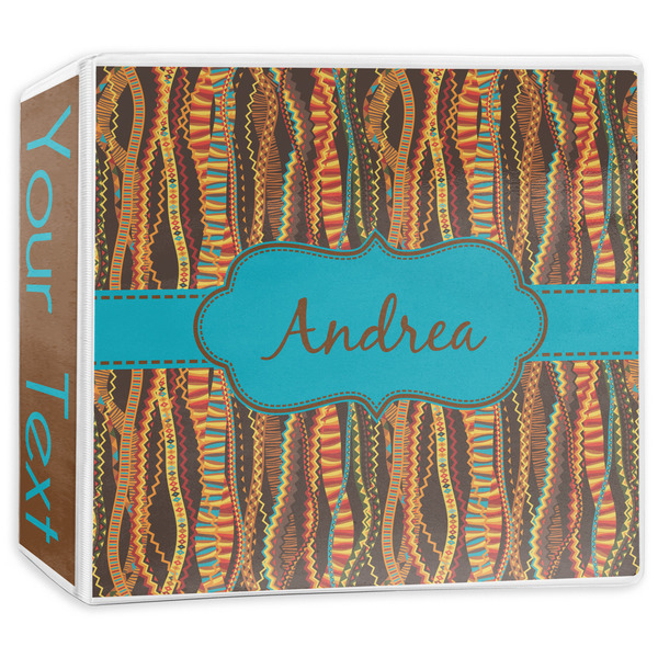 Custom Tribal Ribbons 3-Ring Binder - 3 inch (Personalized)