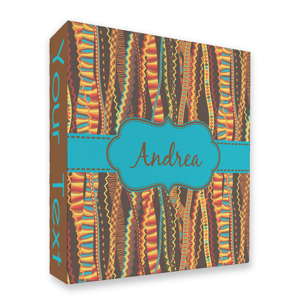 Tribal Ribbons 3 Ring Binders - Full Wrap - 2" - FRONT
