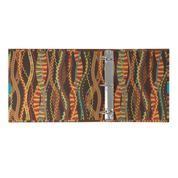 Tribal Ribbons 3 Ring Binders - Full Wrap - 2" - OPEN INSIDE