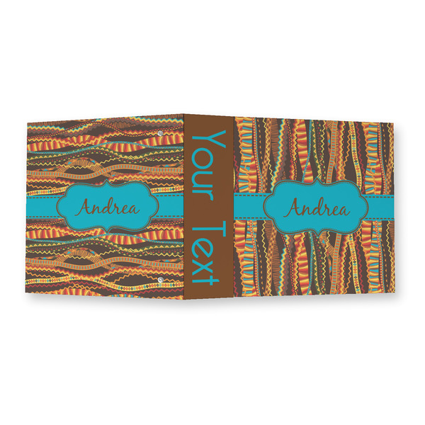 Tribal Ribbons 3 Ring Binders - Full Wrap - 2" - OPEN OUTSIDE