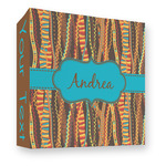 Tribal Ribbons 3 Ring Binder - Full Wrap - 3" (Personalized)