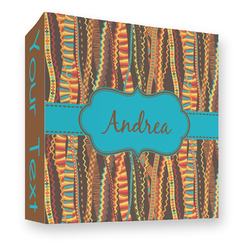 Tribal Ribbons 3 Ring Binder - Full Wrap - 3" (Personalized)