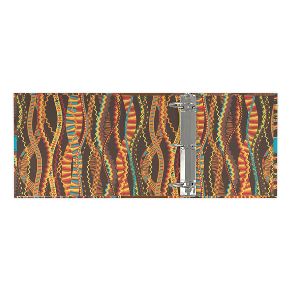 Tribal Ribbons 3 Ring Binders - Full Wrap - 3" - OPEN INSIDE