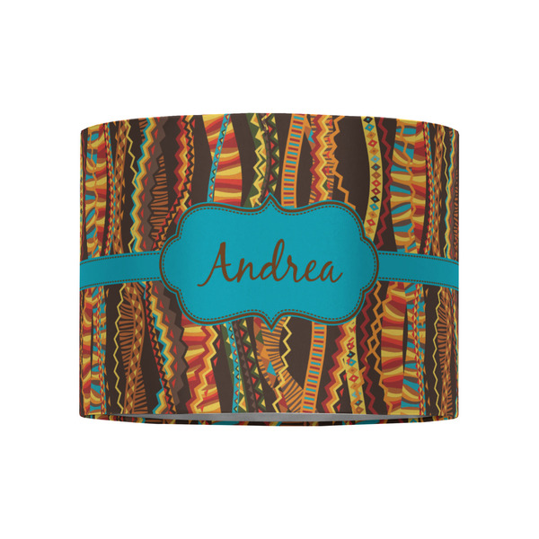 Tribal Ribbons 8" Drum Lampshade - FRONT (Fabric)
