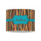 Tribal Ribbons 8" Drum Lampshade - FRONT (Poly Film)